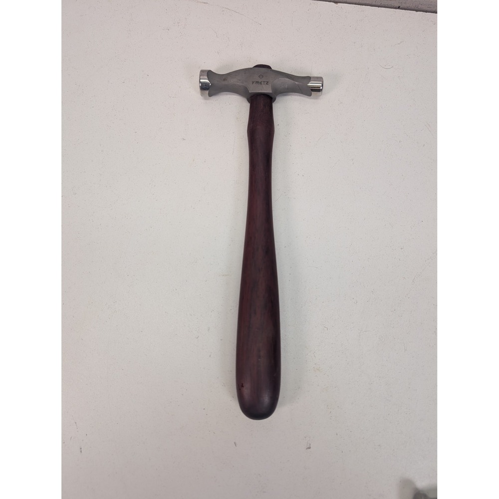 Fretz HMR-106 Double Insert Planishing Hammer Rosewood Handle Jewelry Tool